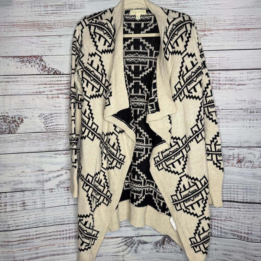 Anthropologie Staring at Stars Cardigan Large Aztec Angora Southwestern Duster